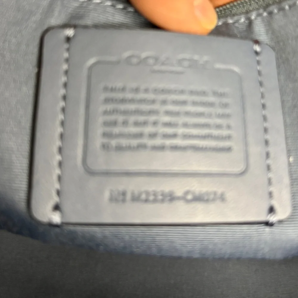 Coach Meadow New with Tags Denim Pebbled Leather Shoulder Bag + authenticity 📝 - Picture 8 of 16